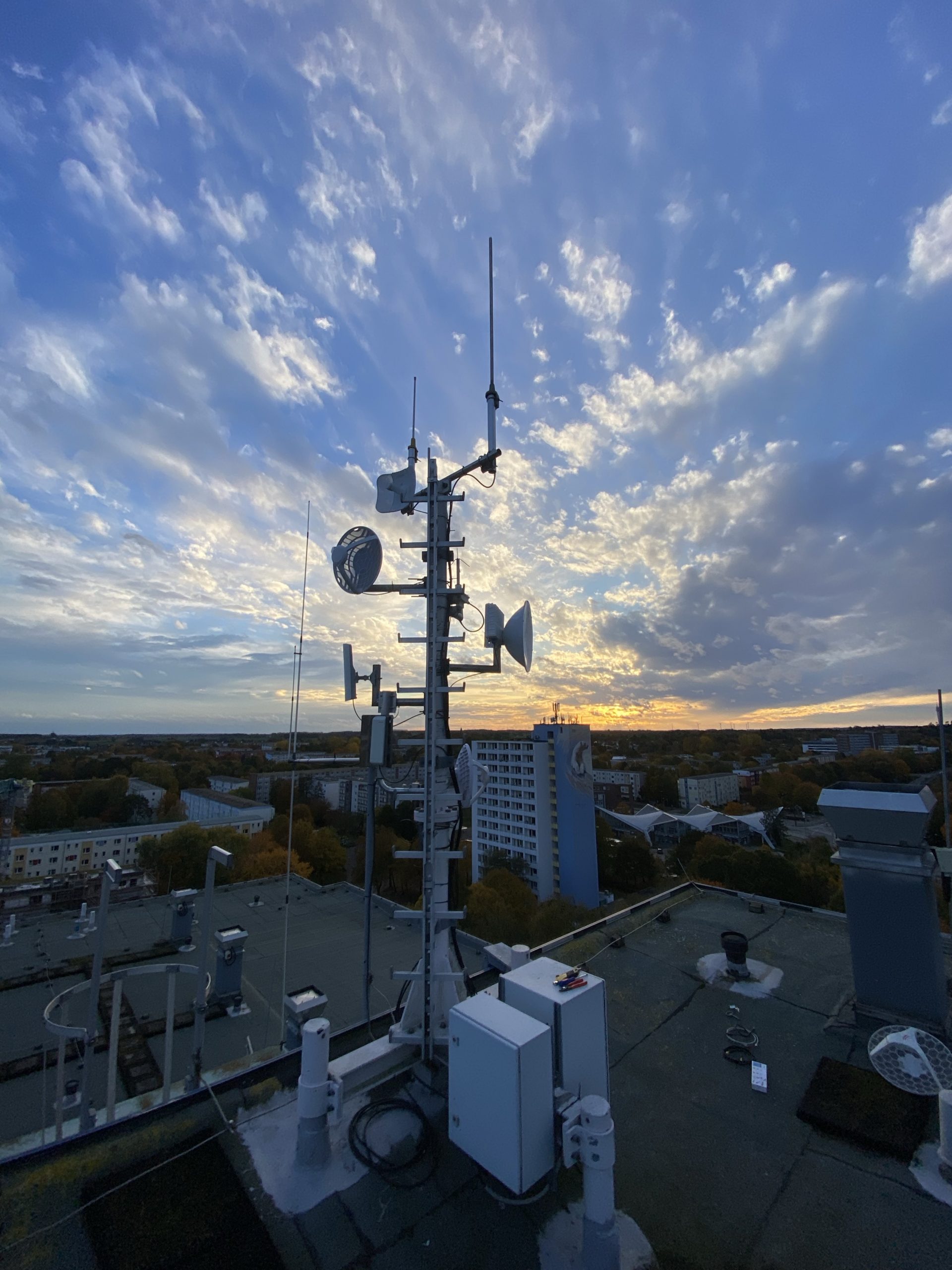 Hamnet Linkstrecke DM0HRO <-> DB0HRO installiert